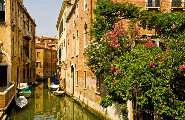 Venedik'te romantik kanal.