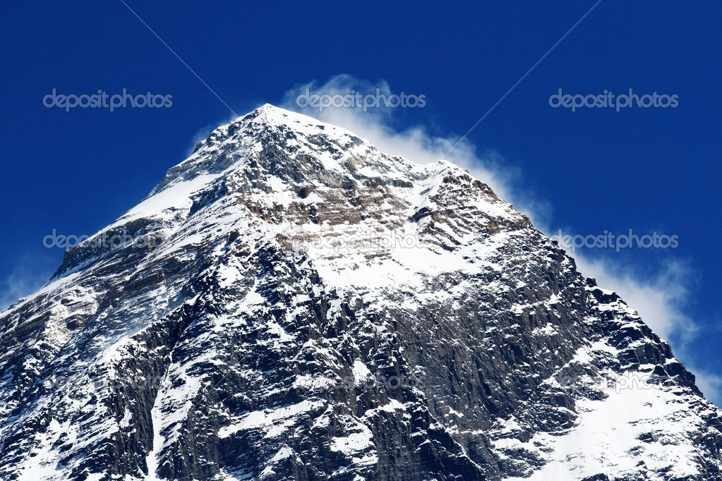 Plus Haute Montagne Du Monde Mt Everest 8850m Dans L
