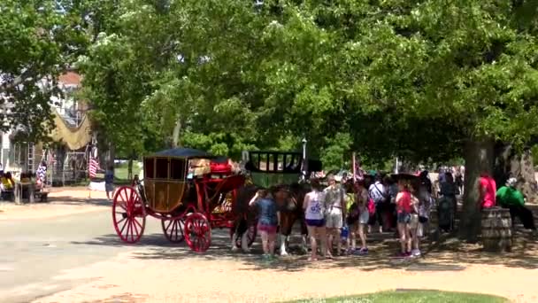 Buildings Buildings Colonial Williamsburg Virginia Usa 2022 — Stok video