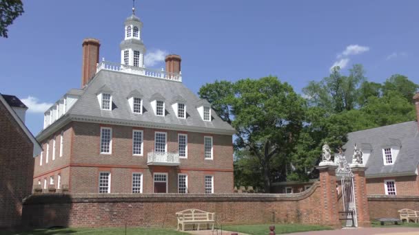 Buildings Buildings Colonial Williamsburg Virginia Usa 2022 — Vídeo de Stock