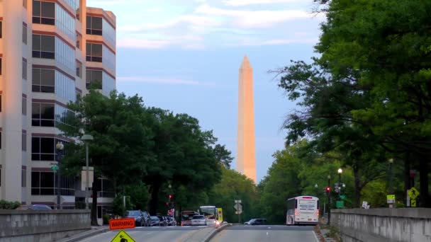 美国华盛顿特区华盛顿纪念碑 2022年5月左右 — 图库视频影像