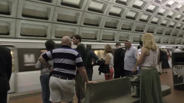 Metrostation Washington Verenigde Staten Circa Mei 2022 — Stockvideo