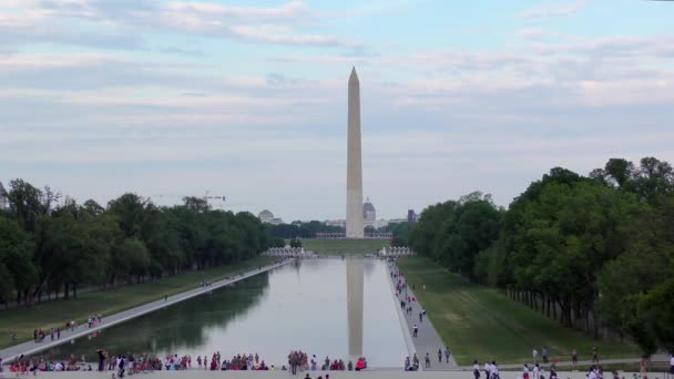 Μνημείο Ουάσιγκτον Στην Ουάσιγκτον Ηπα Περίπου Μάιος 2022 — Αρχείο Βίντεο