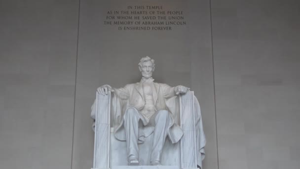 Lincoln Heykeli Washington Abd Mayıs 2022 Dolaylarında — Stok video