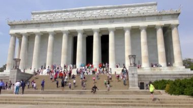 Lincoln, Washington D.C. 'nin ünlü heykeli, yaklaşık Mayıs 2022.