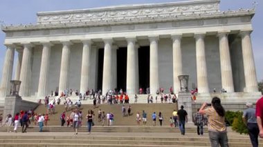 Lincoln, Washington D.C. 'nin ünlü heykeli, yaklaşık Mayıs 2022.