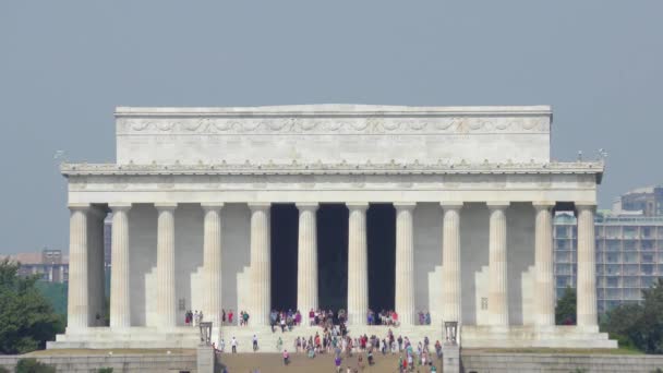 Imagens Edifício Lincoln Memorial Washington Eua — Vídeo de Stock