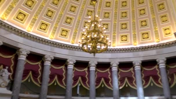 Footage Famous Capitol Building Washington United States — Stock Video