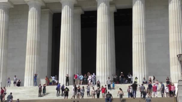 Lincoln Washington Nin Ünlü Heykeli Yaklaşık Mayıs 2022 — Stok video