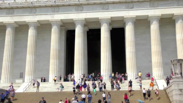 2022年5月頃ワシントンD のリンカーンの有名な像 — ストック動画