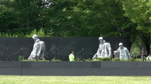 Μνημείο Του Παγκοσμίου Πολέμου Στην Ουάσιγκτον Γύρω Στον Μάιο Του — Αρχείο Βίντεο