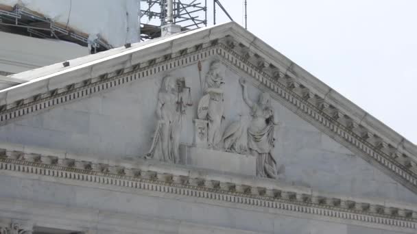 Bilder Från Berömda Kapitolium Washington Usa — Stockvideo