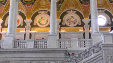 Great Hall in the Library of Congress Building (Thomas Jefferson Building).