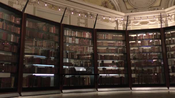 Grote Zaal Het Library Congress Building Thomas Jefferson Building — Stockvideo
