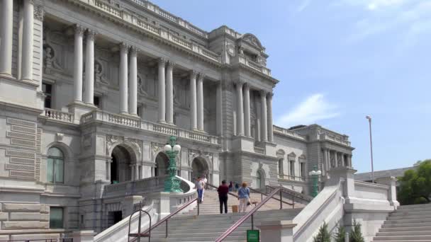 Biblioteca Congresso Washington Eua Por Volta Maio 2022 — Vídeo de Stock