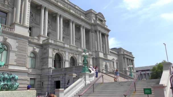 美国国会图书馆 美国华盛顿特区 2022年5月左右 — 图库视频影像
