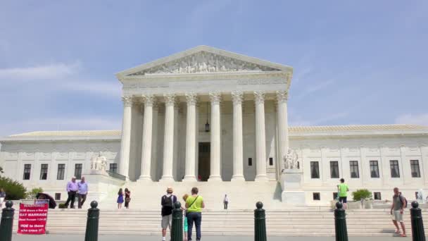 2022年5月頃米国ワシントンD の最高裁判所 — ストック動画