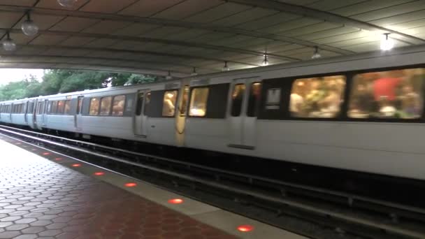 Estação Metro Washington Eua Por Volta Maio 2022 — Vídeo de Stock