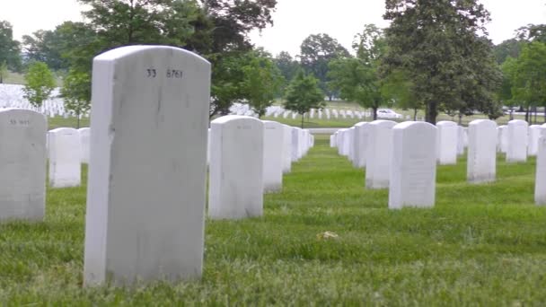 Washington Capital Dos Estados Unidos Cemitério Nacional Arlington — Vídeo de Stock