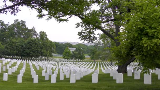 Ουάσιγκτον Πρωτεύουσα Των Ηνωμένων Πολιτειών Εθνικό Νεκροταφείο Arlington — Αρχείο Βίντεο