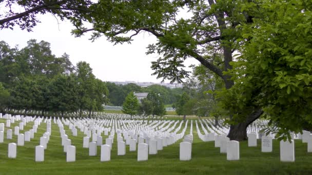 Washington Capital Dos Estados Unidos Cemitério Nacional Arlington — Vídeo de Stock