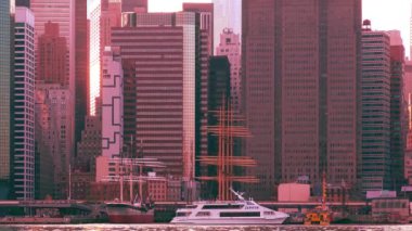 Manhattan skyline, as seen from Brooklyn, New York,
