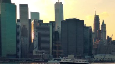 Manhattan skyline, as seen from Brooklyn, New York,