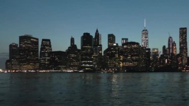Manhattan skyline, as seen from Brooklyn, New York,