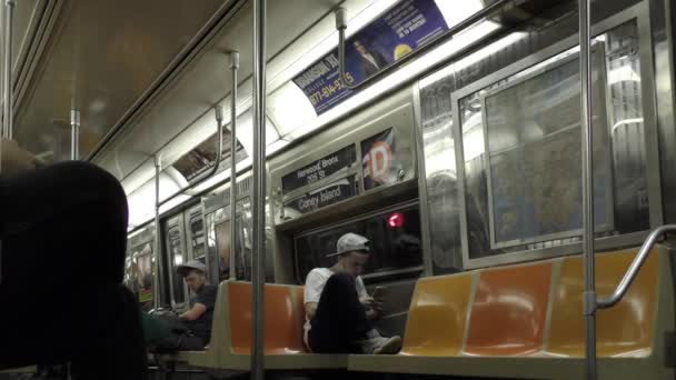 Underground New York Város Egyesült Államok — Stock videók