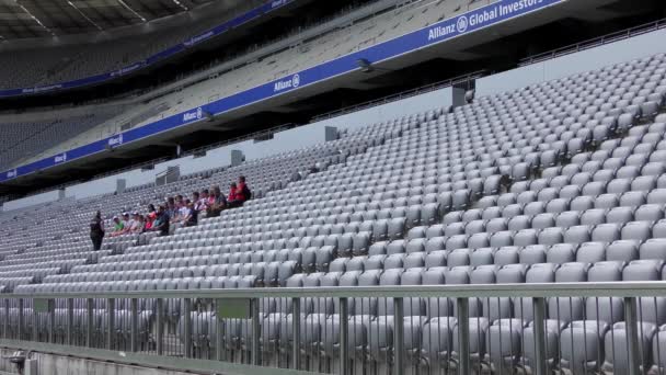 Munich Alemanha Junho Estádio Futebol Allianz Arena Junho 2015 Munique — Vídeo de Stock