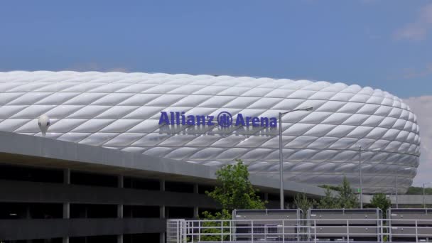 Monachium Niemcy Czerwca Stadion Piłkarski Allianz Arena Czerwca 2015 Monachium — Wideo stockowe
