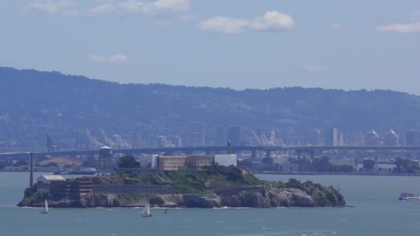 Alcatraz Island Set Fra Chrissy Field San Francisco Californien Usa – Stock-video