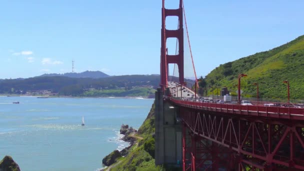 Time Lapse Traffic Golden Gate Bridge San Francisco California Usa — Video Stock