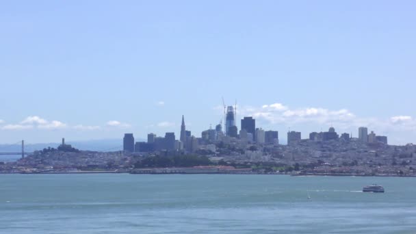 San Francisco Skyline Vom Golden Gate Bridge View Vista Point — Stockvideo