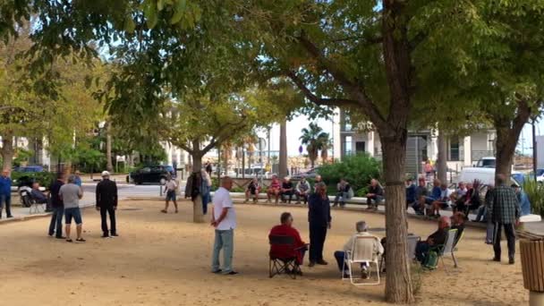 Záběry Lidí Ulicích Bastie Korsiky Francie — Stock video