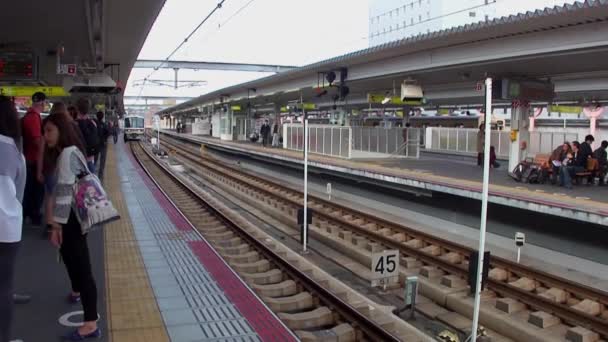 Metraje Estación Nara Japón — Vídeos de Stock