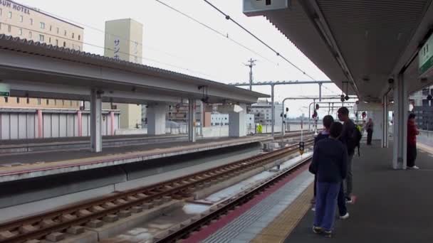 Metraje Estación Nara Japón — Vídeos de Stock