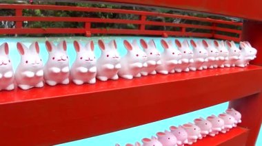 Japonya, Kyoto 'daki antik tapınağın manzaralı görüntüleri