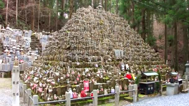 Koyasan Japão Março Okunoin Cemetery Mount Koya March 2014 Koyasan — Vídeo de Stock