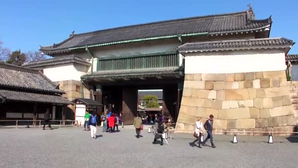 Nagranie Nijo Castle Kioto Japonia — Wideo stockowe