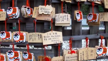 Tanabe, Wakayama, Japonya 'daki tapınağın görüntüleri.