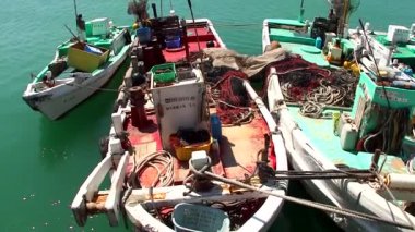 Tanabe, Japonya 'daki güzel plajın manzaralı görüntüleri.