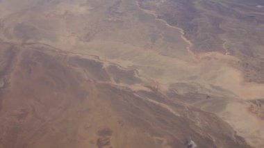 Ürdün çölünün manzaralı hava görüntüleri