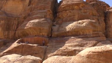 Petra, Jordan, circa 2016: the ruins and surroundings of Petra, capital of the Nabataean Arabs, famous historical and archaeological city in Jordan.