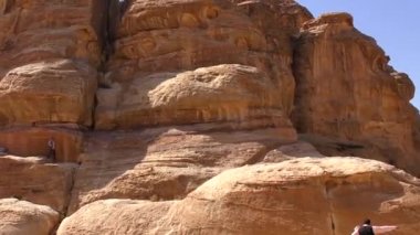Petra, Jordan, circa 2016: the ruins and surroundings of Petra, capital of the Nabataean Arabs, famous historical and archaeological city in Jordan.