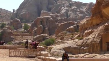 Petra, Jordan, circa 2016: the ruins and surroundings of Petra, capital of the Nabataean Arabs, famous historical and archaeological city in Jordan.
