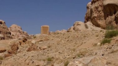 Petra, Jordan, circa 2016: the ruins and surroundings of Petra, capital of the Nabataean Arabs, famous historical and archaeological city in Jordan.