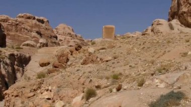 Petra, Jordan, circa 2016: the ruins and surroundings of Petra, capital of the Nabataean Arabs, famous historical and archaeological city in Jordan.