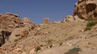 Petra, Jordan, circa 2016: the ruins and surroundings of Petra, capital of the Nabataean Arabs, famous historical and archaeological city in Jordan.