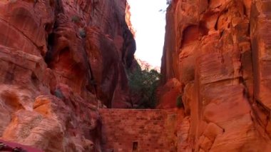 Petra, Jordan, circa 2016: the ruins and surroundings of Petra, capital of the Nabataean Arabs, famous historical and archaeological city in Jordan.